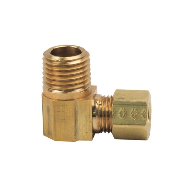 #69-C 1/4 Inch X 1/4 Inch Lead-Free Brass Compression MIP 90 El